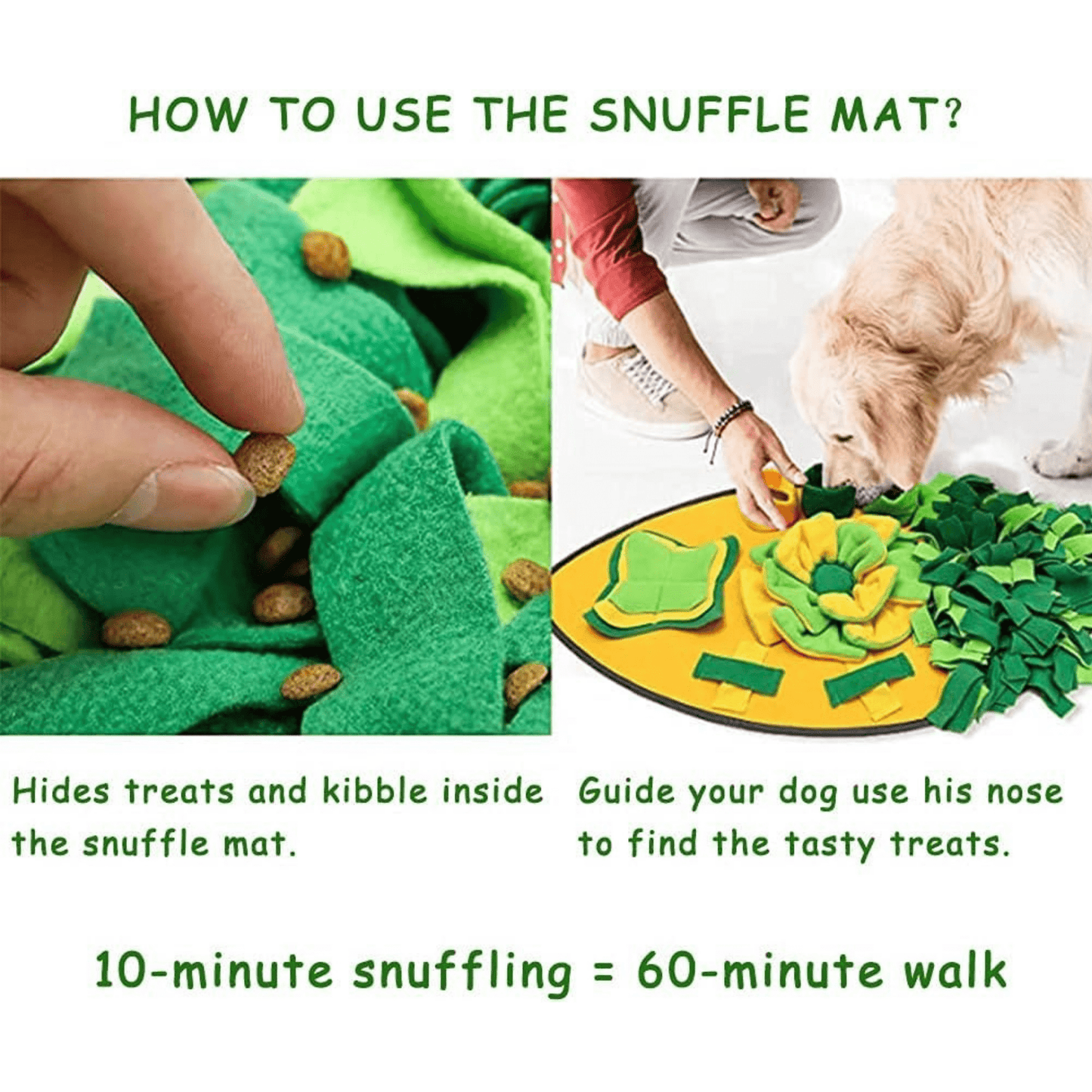 Large Pineapple Snuffle Mat | Dog Puzzle Toy Foraging Mat