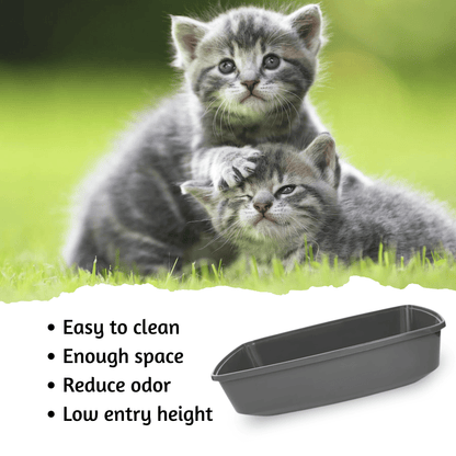 Open cat litter tray