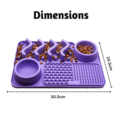 Platter Slow Feeder Lick Mat for Dogs & Cats