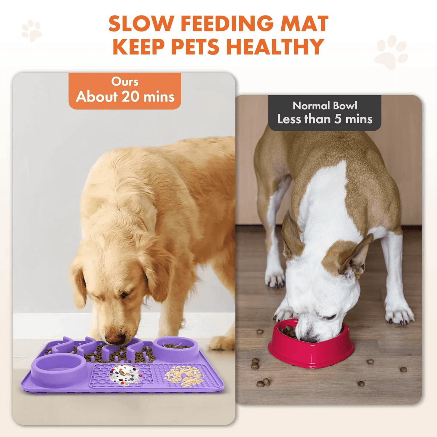 Platter Slow Feeder Lick Mat for Dogs & Cats