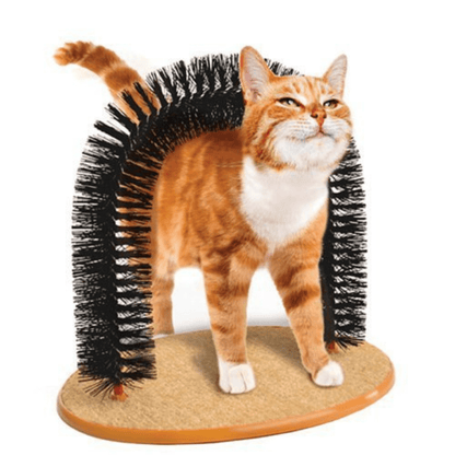 Self Grooming Cat Scratching Arch Bristle Ring Brush