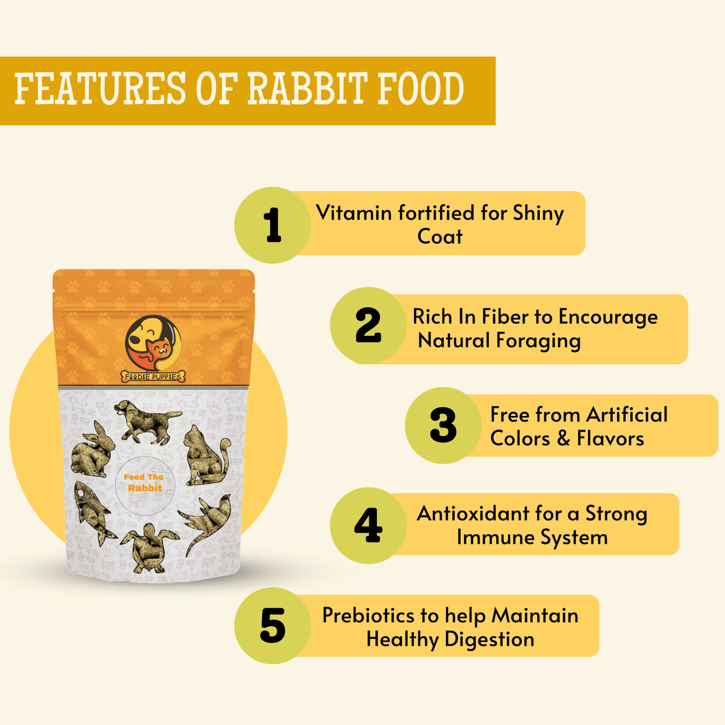 2Kg Rabbit Food Pellets, Premium Nutritious Diet