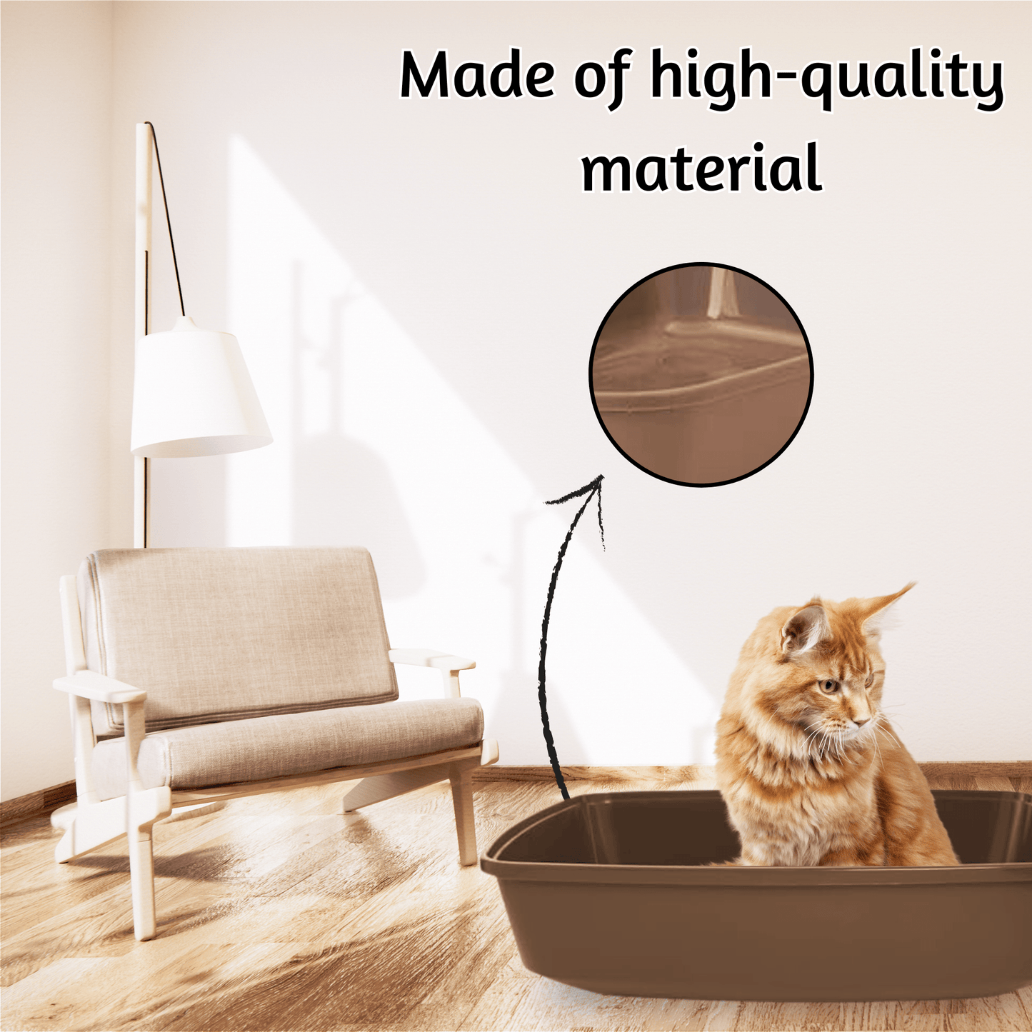 Eco-friendly cat litter box