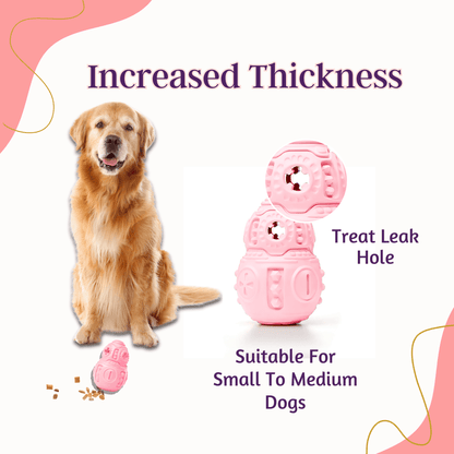 Dog Interactive Rubber Leaky Food Feeder Training Puzzle Toy - Robust Toy