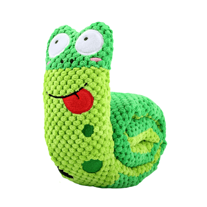 Snail Squeaky Plush Dog Toy for Small & Medium Dogs