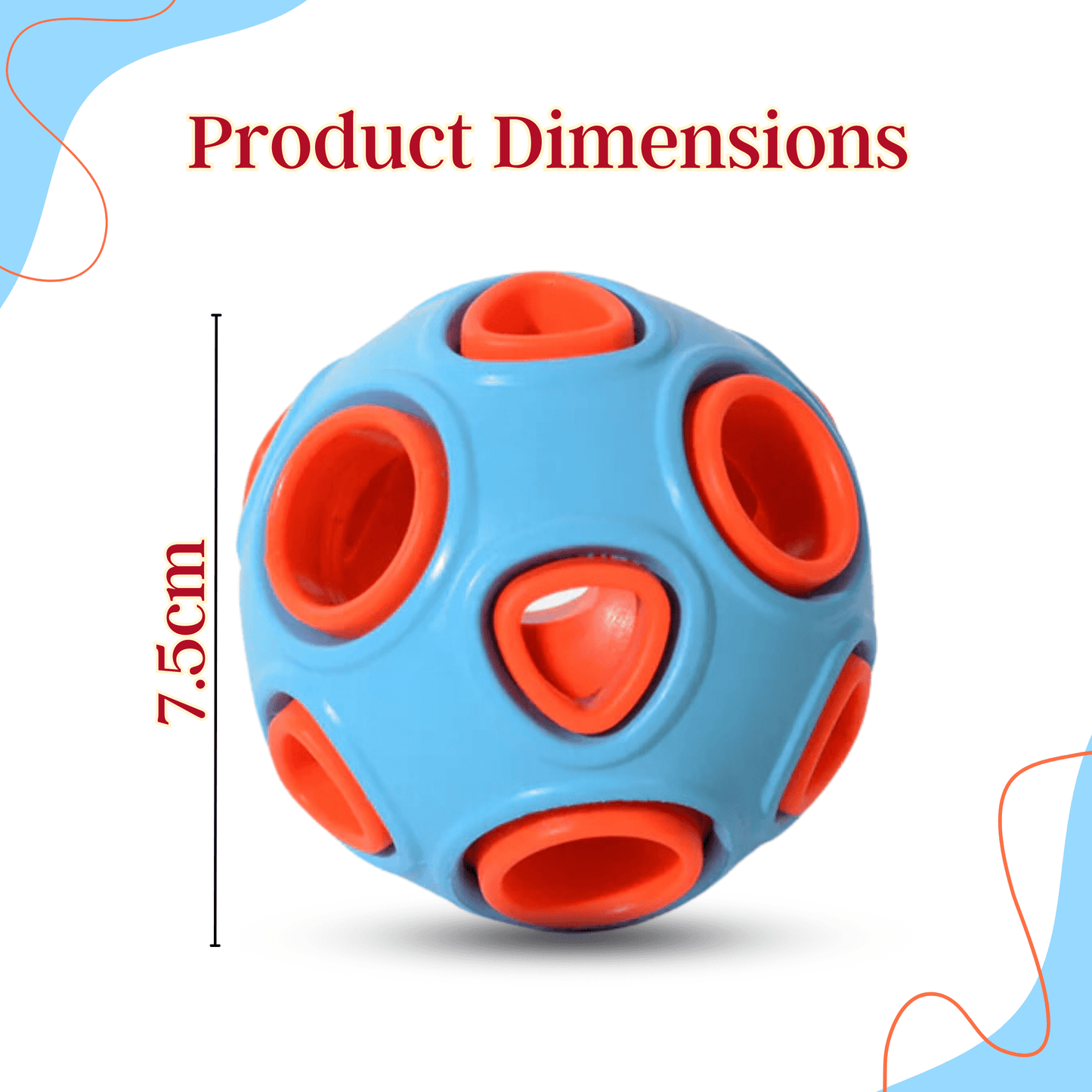 Dogs Interactive Double Layer Ball Chew Toy - (Space Ball)