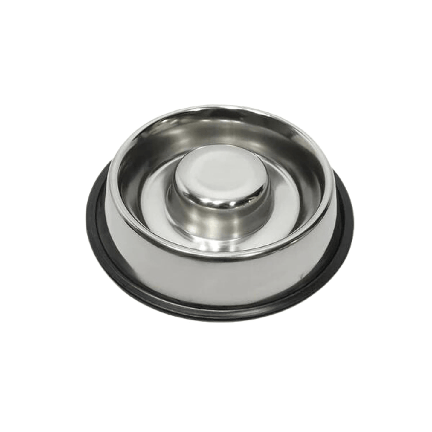 Stainless steel slow feeder bowl