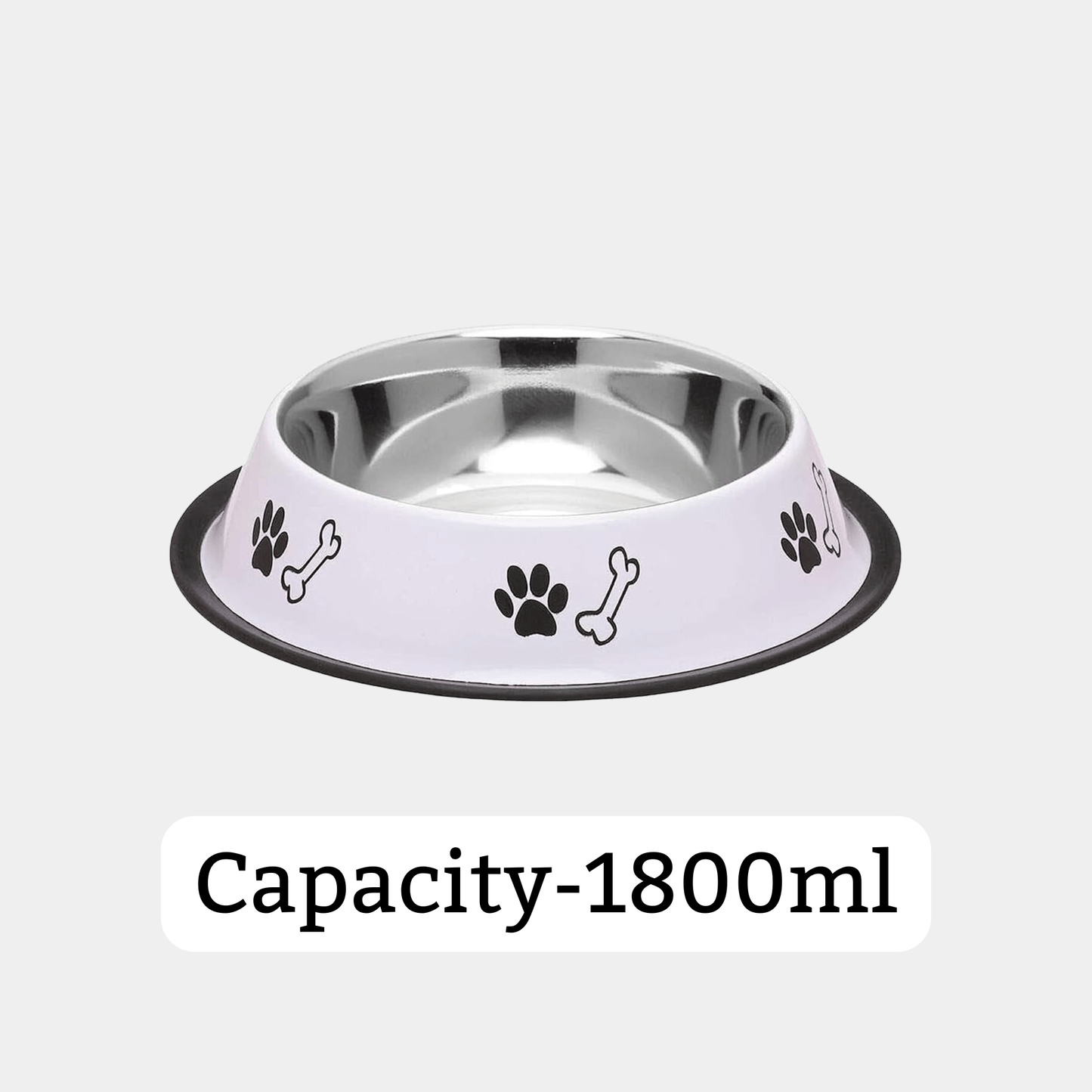 Non-toxic steel pet bowl