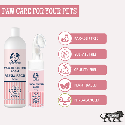 pet paw cleaning foam