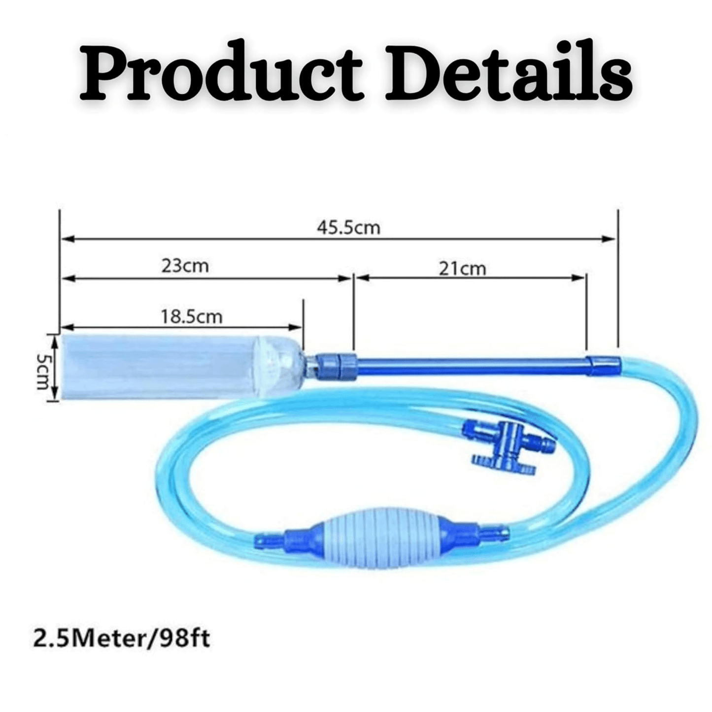 Fish Tank Aquarium Water Changer (Sucker Sip Pump)