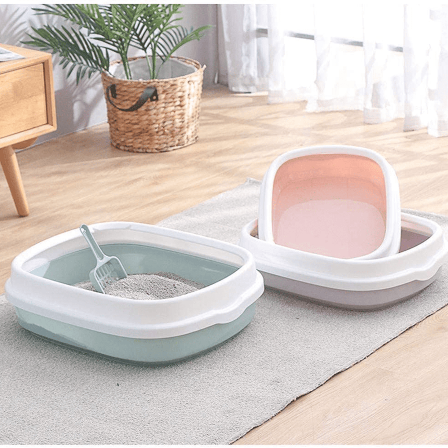 Small cat litter pan