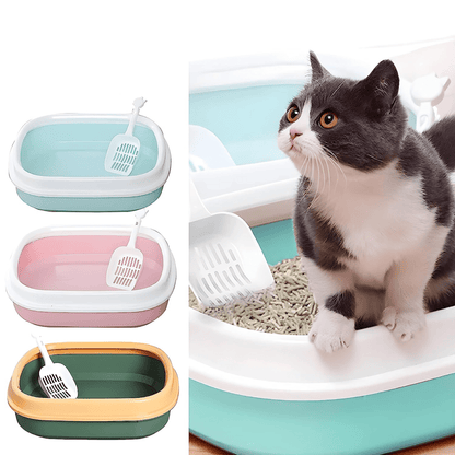 Open cat litter tray