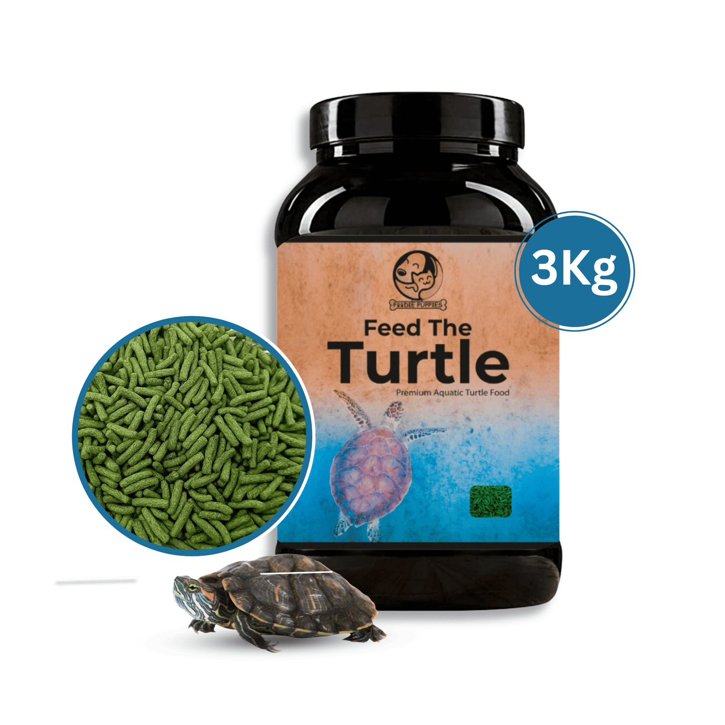 3Kg Turtle Food Pellet, Nutritional & Optimal Growth