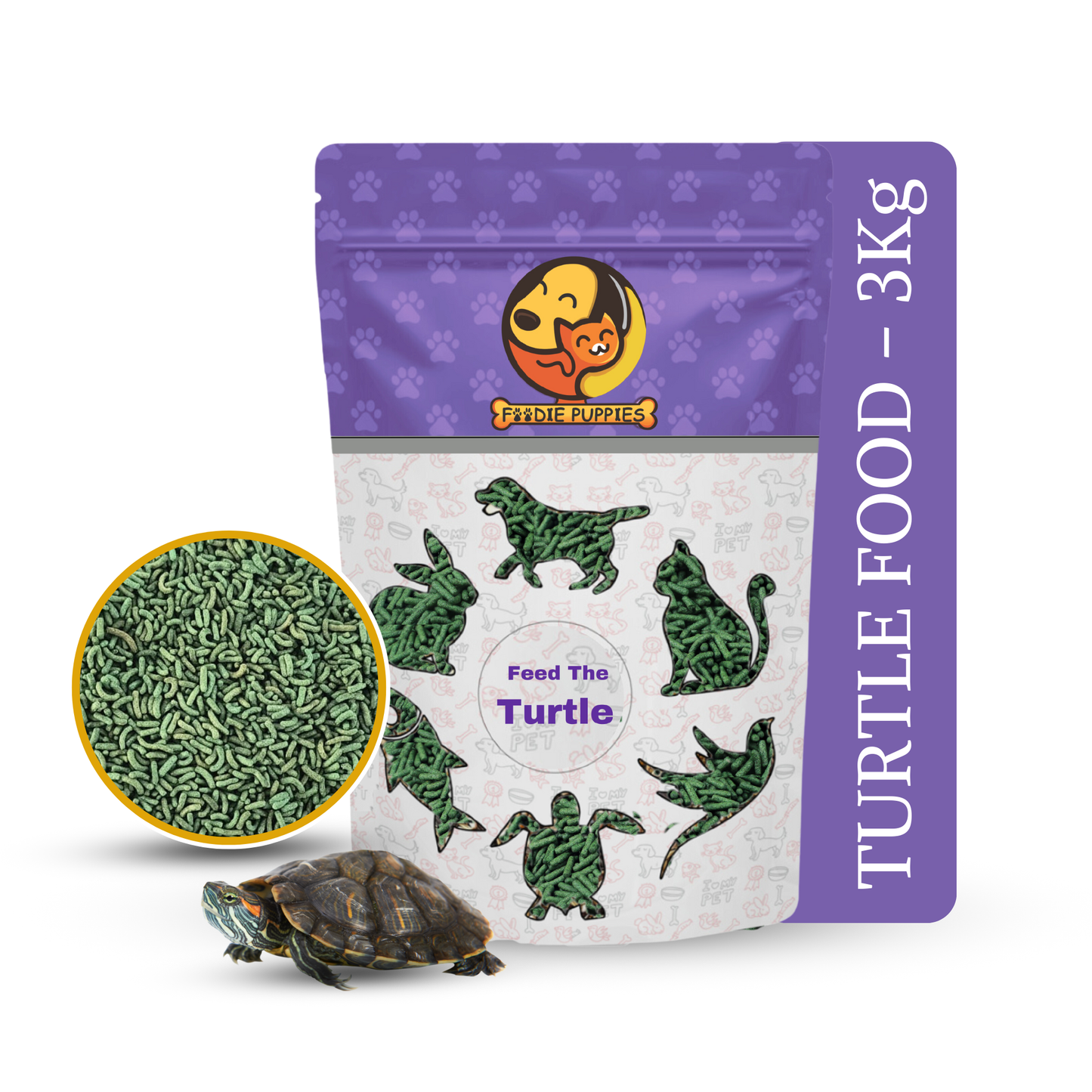 3Kg Turtle Food Pellets, Nutritional & Optimal Growth