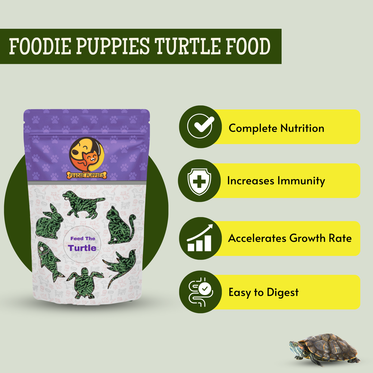 2Kg Turtle Food Pellets, Nutritional & Optimal Growth