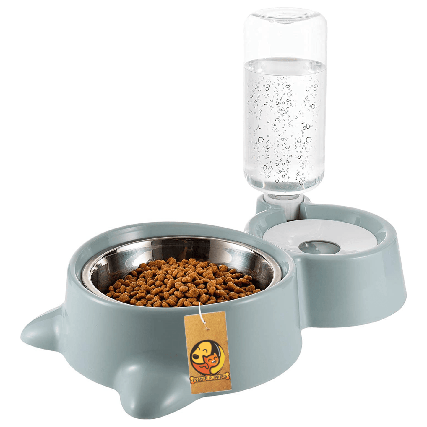 Twin feeder pet bowl