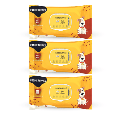 Fresh Water Lily Wet Wipes for Dogs & Puppies - Pack of 3