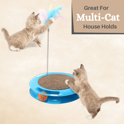 Interactive Whirl N Scratch Toy for Cats & Kittens