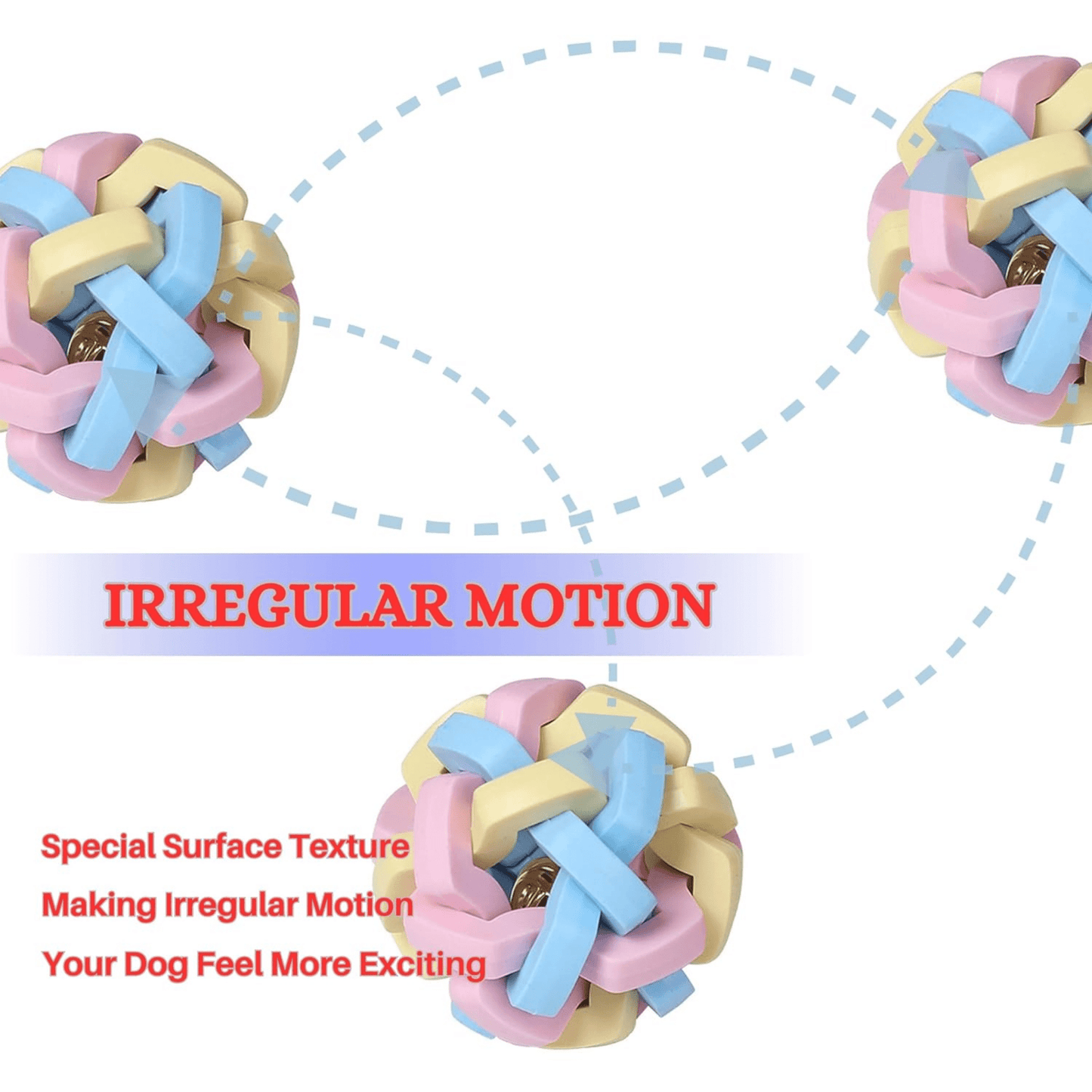 Dog Chew Ball Toy for Small to Medium Dogs, Wicker Ball