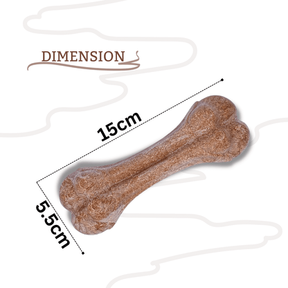 Tough Chew Toy for Medium & Large Dog (Wood Fiber Bone)