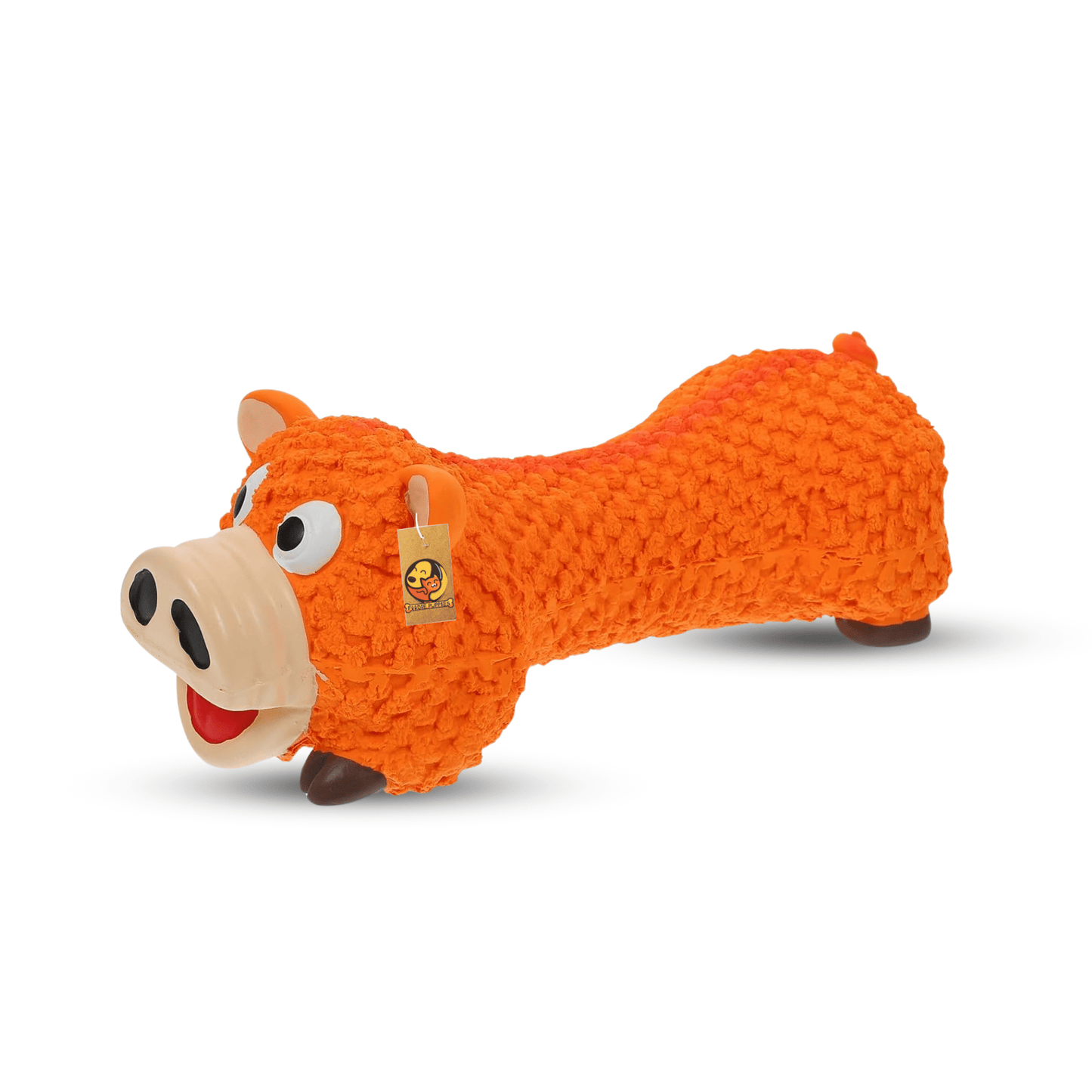 Orange pig  dog toy