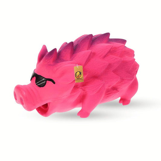 goggle pig  dog toy